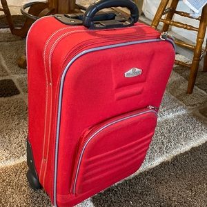 Red suitcase